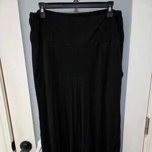Torrid Women’s Gaucho Pants Size 1 Black Cropped Wide Leg Stretch Plus Size
